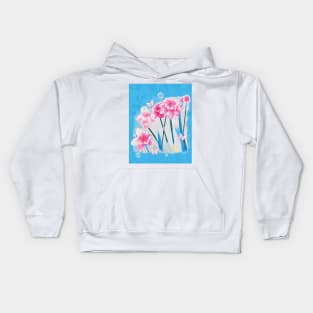 Butterflies, Flowers and Bubbles Kids Hoodie